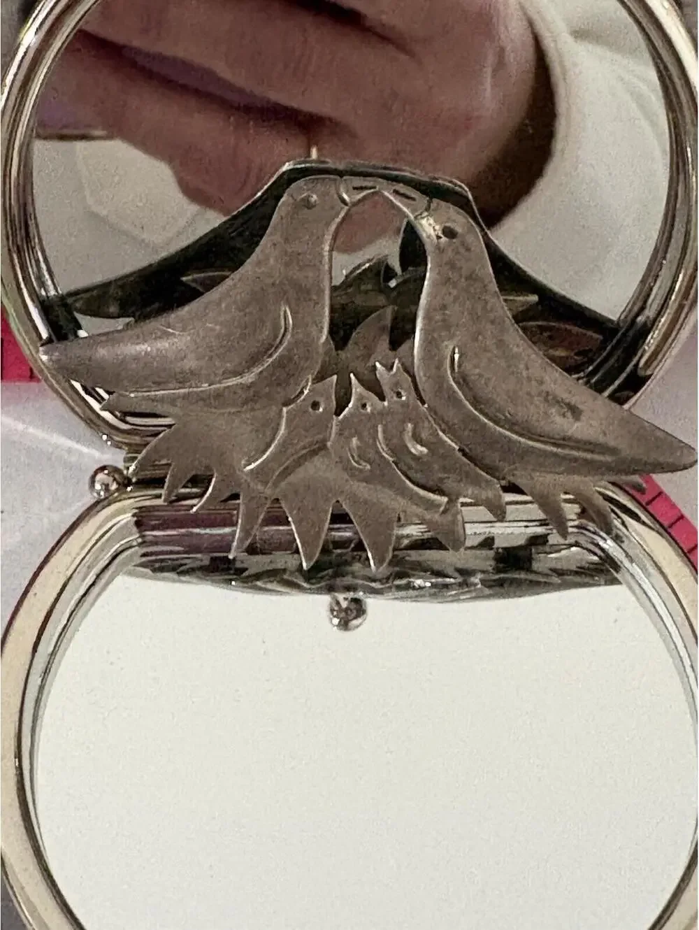 Bird Family Sterling 925 Brooch - Picture 9 of 10